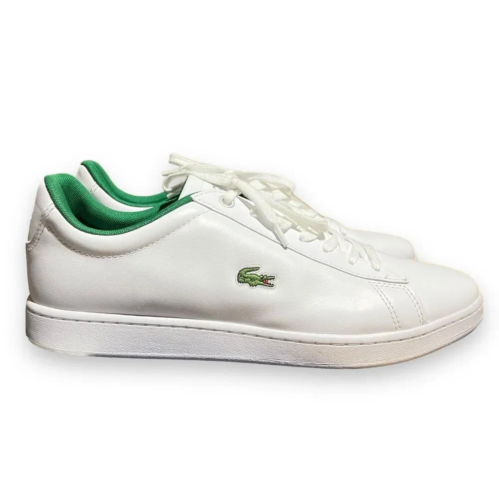 Lacoste Sneakers Mens 10 White Leather‎ Green HYDEZ 119 Lifestyle Shoes